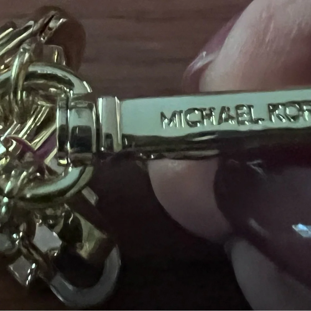 Michael Kors Gold Keychain with Pink Accents - Picture 4 of 5